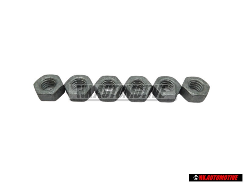 6x VW Original Mutter - N 01100636