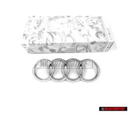 Audi Original Ringe Vorne Kühlergrill Emblem Logo Zeichen Chrom - 447853605