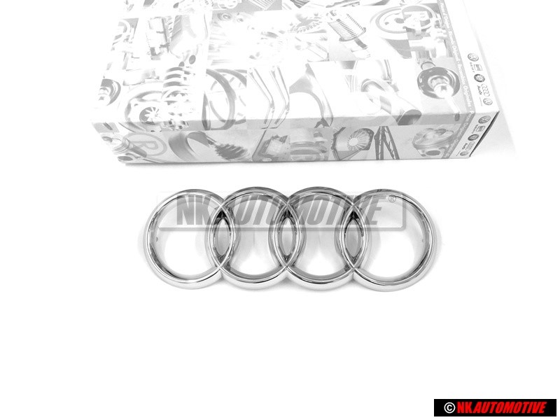 Audi Original Ringe Vorne Kühlergrill Emblem Logo Zeichen Chrom - 447853605