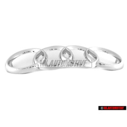 Audi Original Ringe Vorne Kühlergrill Emblem Logo Zeichen Chrom - 447853605