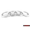 Audi Original Ringe Vorne Kühlergrill Emblem Logo Zeichen Chrom - 447853605