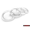 Audi Original Ringe Vorne Kühlergrill Emblem Logo Zeichen Chrom - 447853605