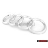 Audi Original Ringe Vorne Kühlergrill Emblem Logo Zeichen Chrom - 447853605