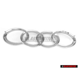 Audi Original Ringe Vorne Kühlergrill Emblem Logo Zeichen Chrom - 447853605