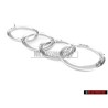 Audi Original Ringe Vorne Kühlergrill Emblem Logo Zeichen Chrom - 447853605