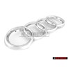 Audi Original Ringe Vorne Kühlergrill Emblem Logo Zeichen Chrom - 4D0853605