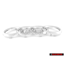 Audi Original Ringe Vorne Kühlergrill Emblem Logo Zeichen Chrom - 4D0853605A 2ZZ
