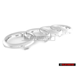 Audi Original Ringe Vorne Kühlergrill Emblem Logo Zeichen Chrom - 4D0853605A 2ZZ