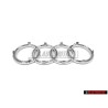 Audi Original Ringe Vorne Kühlergrill Emblem Logo Zeichen Chrom - 4D0853605A 2ZZ
