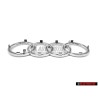 Audi Original Ringe Vorne Kühlergrill Emblem Logo Zeichen Chrom - 4D0853605A 2ZZ