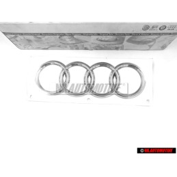 Audi Original Ringe Hinten Schriftzug Emblem Logo Zeichen Chrom - 4F0853742 2ZZ