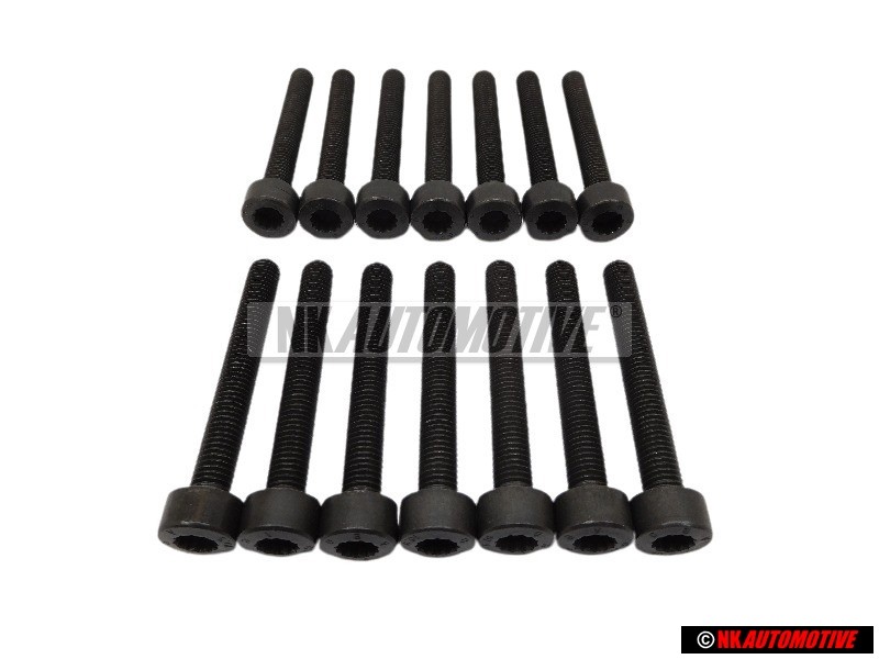 14x VW Original Zylinderschraube Mit Innen- Vielzahnkopf - N 90365801
