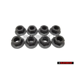 8x VW Original Bundmutter - N 90175205