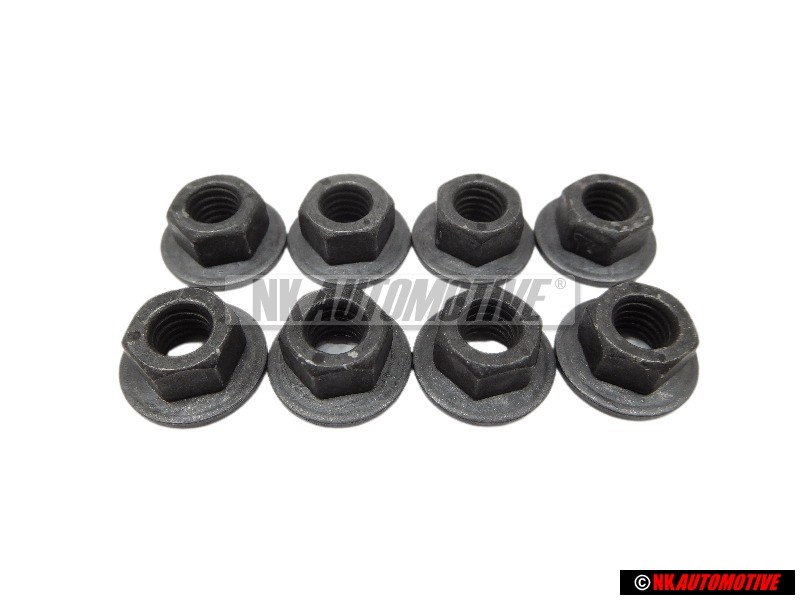 8x VW Original Bundmutter - N 90175205