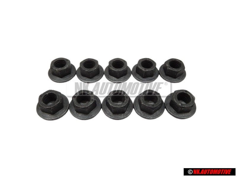 10x VW Original Bundmutter - N 90175205