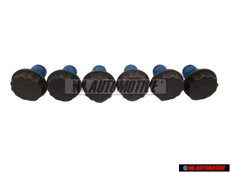 6x VW Original Zwölfkantschraube - N 90946201