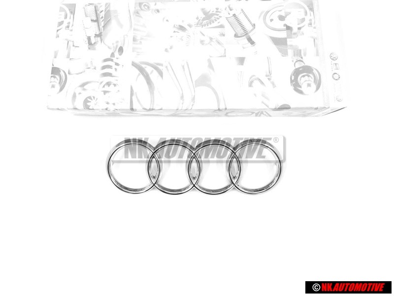 Audi Original Ringe Vorne Kühlergrill Emblem Logo Zeichen Chrom - 811853601