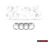 Audi Original Ringe Vorne Kühlergrill Emblem Logo Zeichen Chrom - 811853601