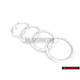 Audi Original Ringe Vorne Kühlergrill Emblem Logo Zeichen Chrom - 811853601