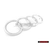 Audi Original Ringe Vorne Kühlergrill Emblem Logo Zeichen Chrom - 811853601