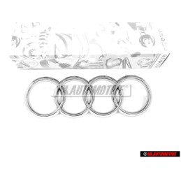 Audi Original Ringe Vorne Kühlergrill Emblem Logo Zeichen Chrom - 811853605A