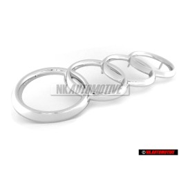 Audi Original Ringe Vorne Kühlergrill Emblem Logo Zeichen Chrom - 811853605A