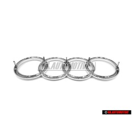 Audi Original Ringe Vorne Kühlergrill Emblem Logo Zeichen Chrom - 811853605A