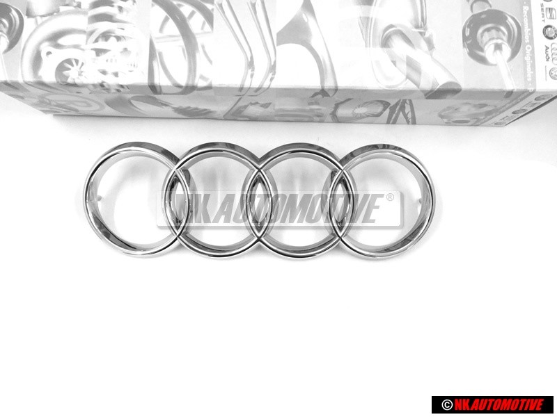 Audi Original Ringe Vorne Kühlergrill Emblem Logo Zeichen Chrom - 893853605