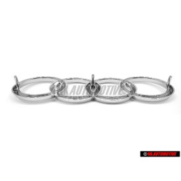 Audi Original Ringe Vorne Kühlergrill Emblem Logo Zeichen Chrom - 893853605