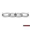 Audi Original Ringe Vorne Kühlergrill Emblem Logo Zeichen Chrom - 893853605