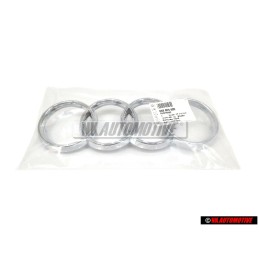Audi Original Ringe Vorne Kühlergrill Emblem Logo Zeichen Chrom - 893853605