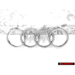 Audi Original Ringe Vorne Kühlergrill Emblem Logo Zeichen Chrom - 8L0853605 2ZZ
