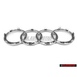 Audi Original Ringe Vorne Kühlergrill Emblem Logo Zeichen Chrom - 8L0853605 2ZZ
