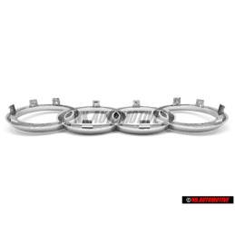 Audi Original Ringe Vorne Kühlergrill Emblem Logo Zeichen Chrom - 8L0853605 2ZZ