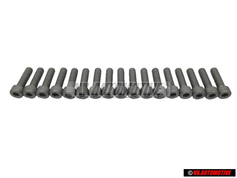 17x VW Original Zylinderschraube Mit Innen- Sechskantkopf - N 0147263