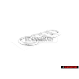 Audi Original Ringe Hinten Schriftzug Emblem Logo Zeichen Chrom - 8Z0853742 2ZZ