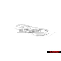 Audi Original Ringe Hinten Schriftzug Emblem Logo Zeichen Chrom - 8Z0853742 2ZZ