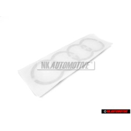 Audi Original Ringe Hinten Schriftzug Emblem Logo Zeichen Chrom - 8Z0853742 2ZZ