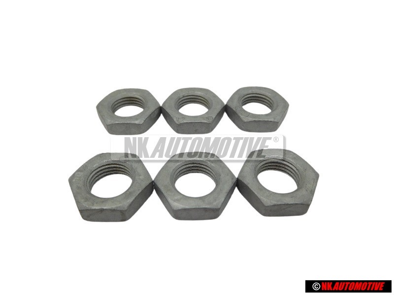6x VW Original Mutter - N 10328602