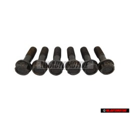 6x VW Original Zwölfkantschraube - N 10101001
