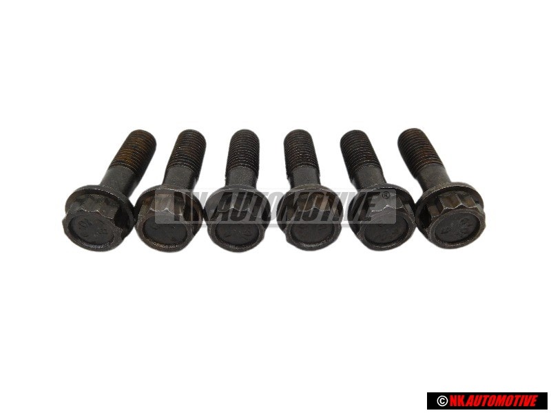 6x VW Original Zwölfkantschraube - N 10101001