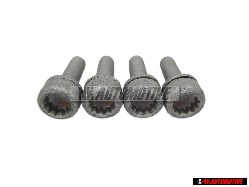 4x VW Original Zylinderschraube Mit Innen- Sechskantkopf - N 90401901