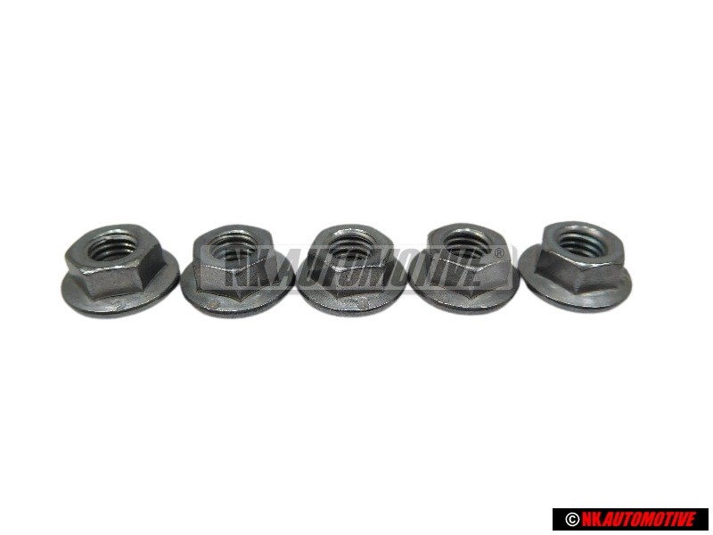 5x VW Original Bundmutter - N 10017304