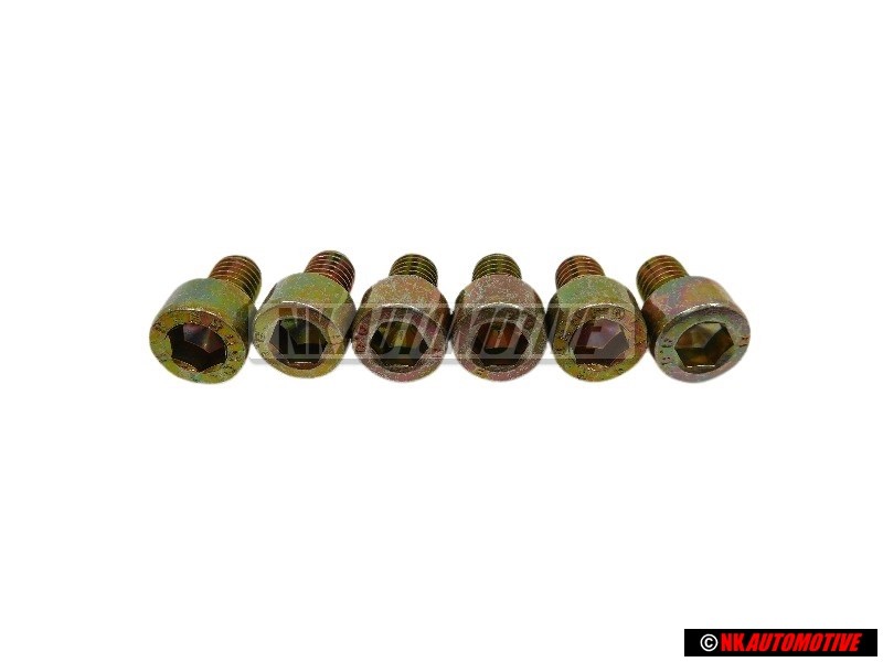 6x VW Original Zylinderschraube Mit Innen- Sechskantkopf - N 0147506