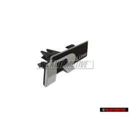 VW Original R LINE Vorne Kühlergrill Emblem Schriftzug Chrom - 3AA853948 FXC