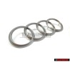 Audi Original Ringe Motorabdeckung Zeichen Schriftzug Emblem Logo - 022103940C