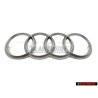 Audi Original Ringe Motorabdeckung Zeichen Schriftzug Emblem Logo - 4H0103940A