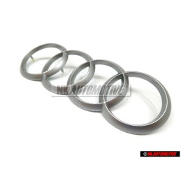 Audi Original Ringe Motorabdeckung Zeichen Schriftzug Emblem Logo - 4H0103940A
