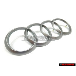 Audi Original Ringe Motorabdeckung Zeichen Schriftzug Emblem Logo - 4H0103940A