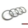 Audi Original Ringe Motorabdeckung Zeichen Schriftzug Emblem Logo - 4H0103940A